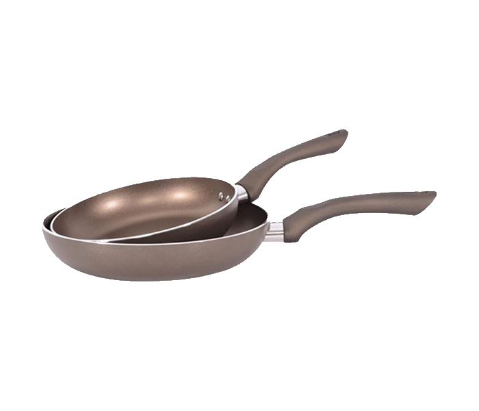 Royalford RF7355 2 Pieces Metal Non-Stick Frypan - Grey - Zoom Image 2