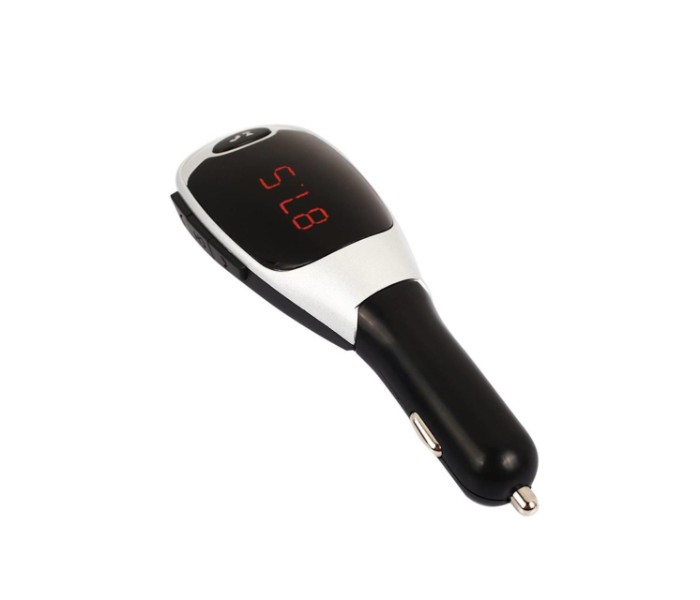 Multi-Functional Handsfree Bluetooth Car Kit FM Transmitter with USB and Micro SD Support M5 Black - Zoom Image 3