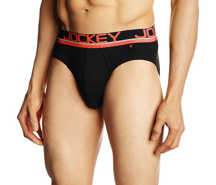 Jockey FP02-0105 Pop Colour Modern Brief, Black/L - Zoom Image