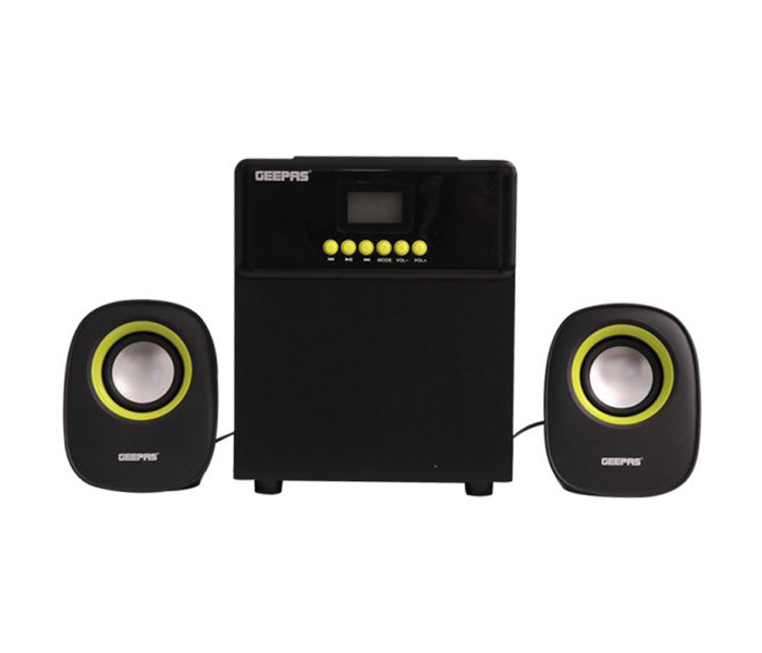 Geepas GMS8432 2.1 Channel Home Theater System, Black & Green - Zoom Image