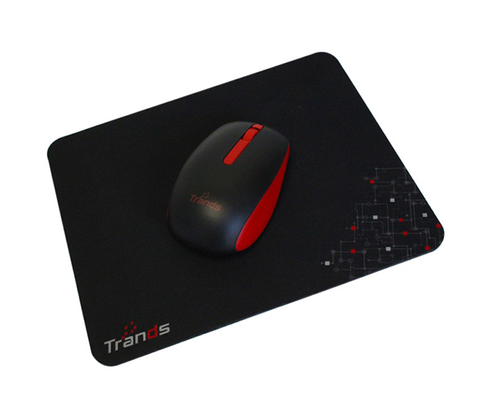 Trands TR-MR127 2-in-1 Retractable Wireless Mouse with Mouse Pad - Black - Zoom Image 5