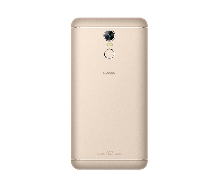 Lava A3 3GB RAM, 32GB Dual Sim 4G LTE Smart Phone - Gold - Zoom Image 1