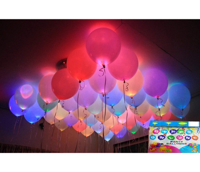 Taqdeer 19-505-4 LED Balloons for Party Festival Celebrations Multicolor - Zoom Image 4