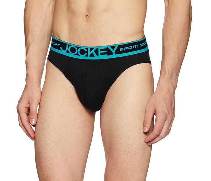 Jockey SP02-0105 Sport Performance Brief, Black/XL - Zoom Image