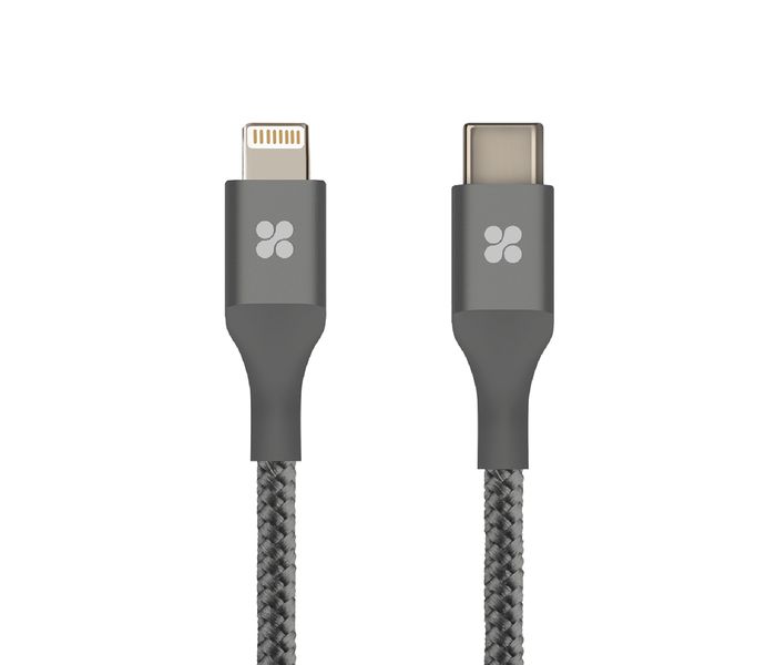 Promate UniLink-LTC2 USB Type-C OTG Cable with Lightning Connector - Grey - Zoom Image 9