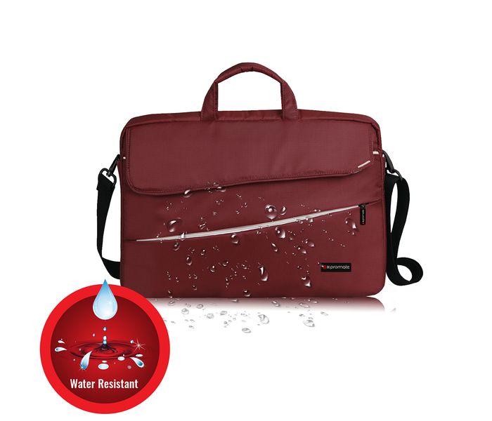 Promate Charlette 15.6 inch Modern Styled Messenger Bag, Red - Zoom Image 5