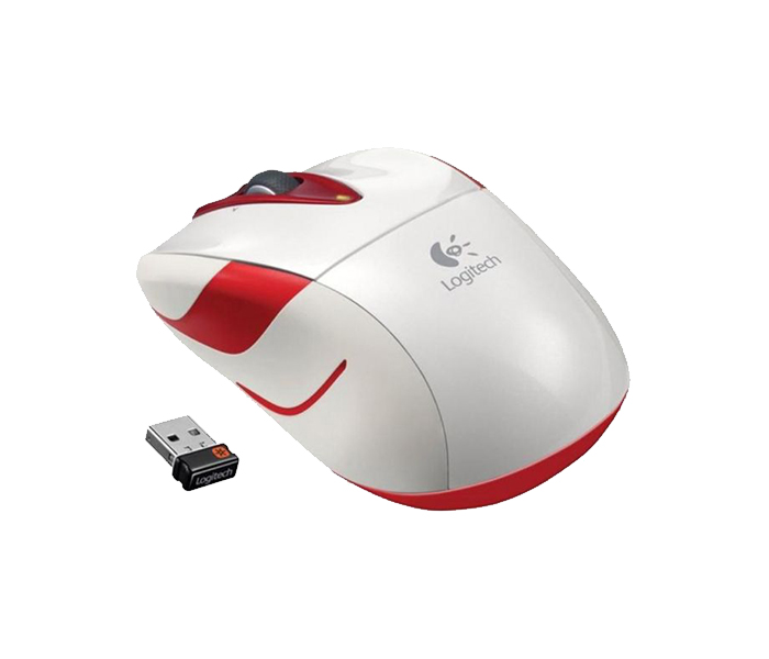 Logitech 910-002686 M525 Wireless Mouse - Pearl White - Zoom Image 1