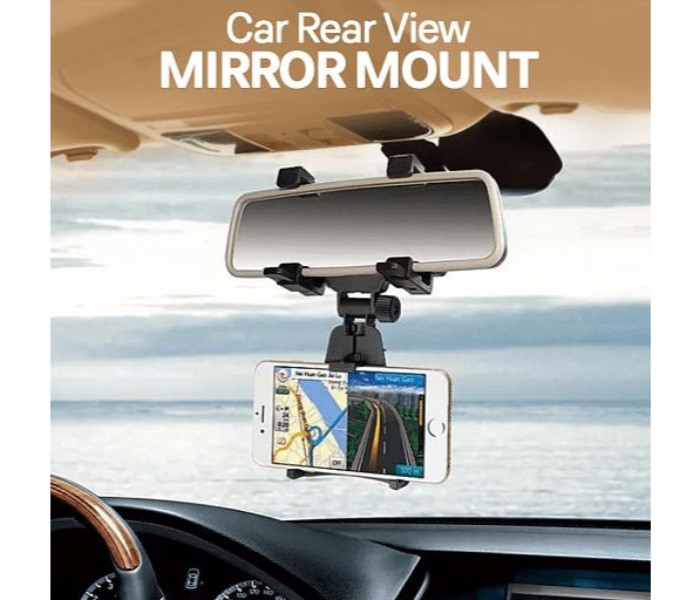 MXD Universal Car Rear View Mirror Mount for Smartphone and Navigator MCM54 Black - Zoom Image 3