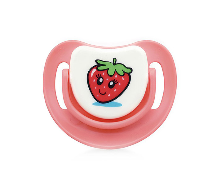 Pigeon N11583494A Step-1 Silicon Strawberry Pacifier - Multicolor - Zoom Image 2