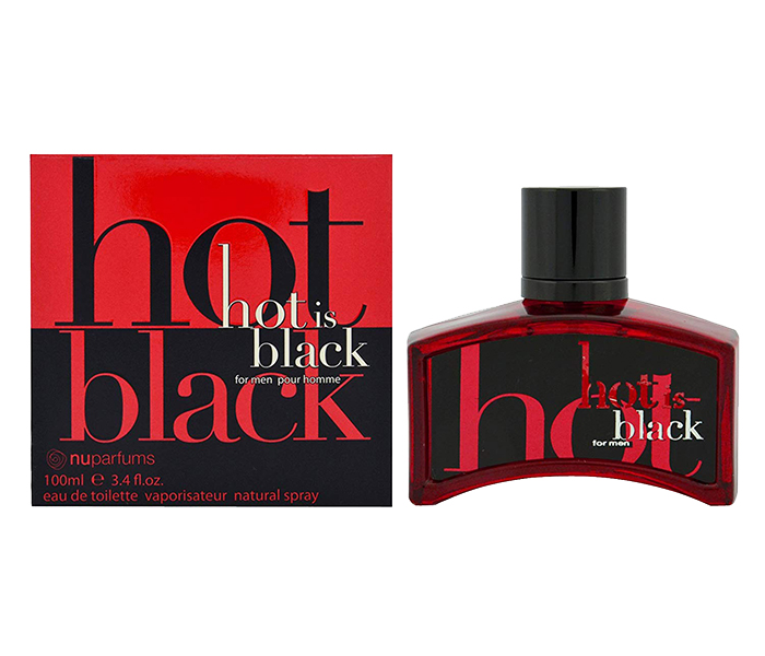 Nuparfums 100ml Hot is Black Eau De Toilette Spray For Men - Zoom Image 3