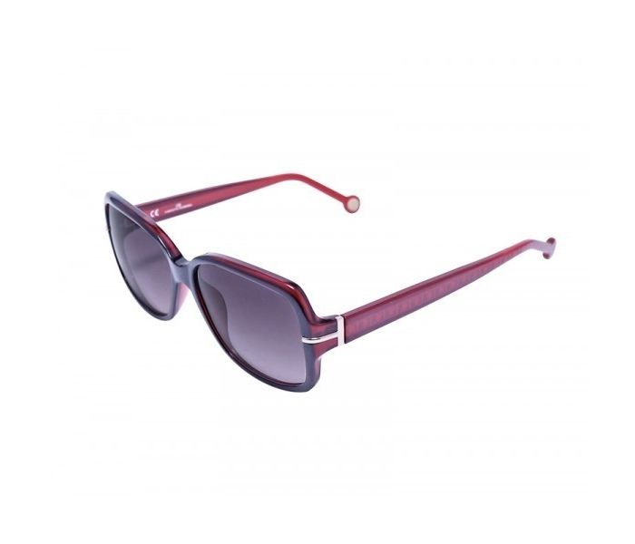 Carolina Herrera SHE574OJ61 Round Black Frame & Black And Brown Mirrored Sunglasses for Women - Zoom Image 1