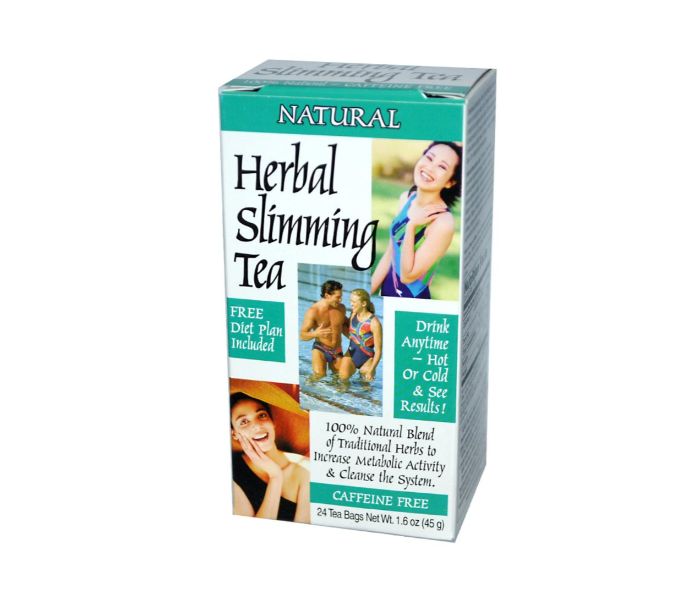 21st CENTURY N12739650A Caffeine Free Natural Herbal Slimming Tea With Diet Plan 24 Bags - Zoom Image