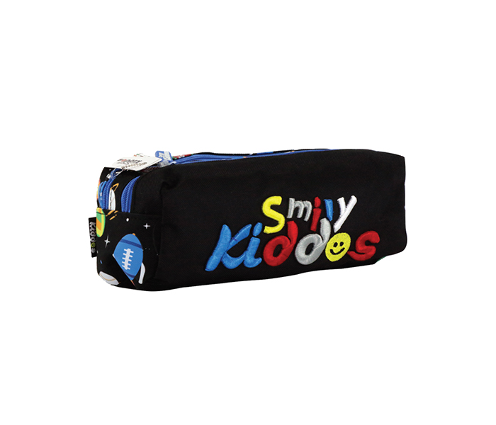 Smily Kiddos SK11003054 Twin Zipper Pencil Pouch - Black - Zoom Image 2