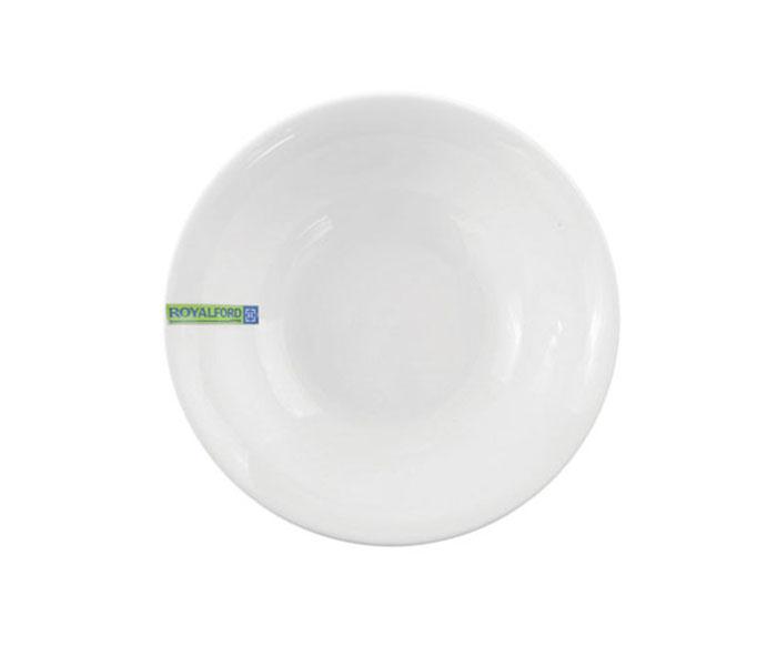 Royalford RF8015 6-inch Porcelain Ware Magnesia Bowl - White - Zoom Image 1