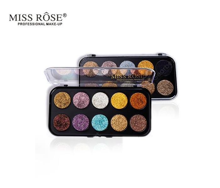 Miss Rose 7001-085M1 10 Colors Diamond Eyeshadow Makeup Palette - Zoom Image 2