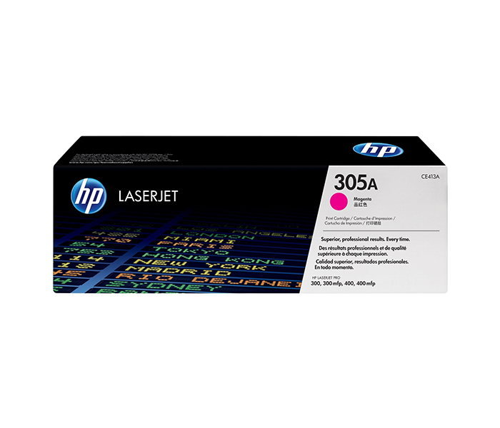 HP 305A Original LaserJet Toner Cartridge - Magenta (CE413A) - Zoom Image