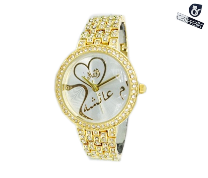 Catwalk CW-133 Genuine quality Fashionable Cz Watch For Women - Gold - Zoom Image