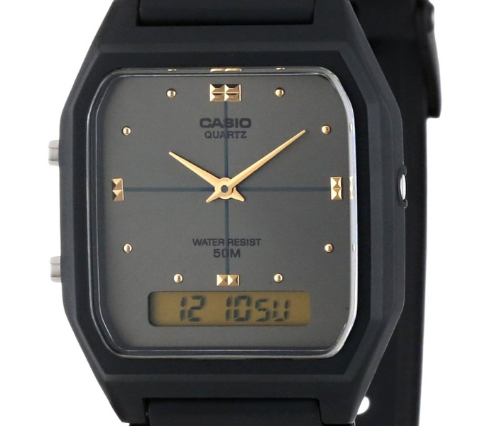 Casio AW-48HE-8AVDF (CN) Mens Casual Analog and Digital Watch Black - Zoom Image 2