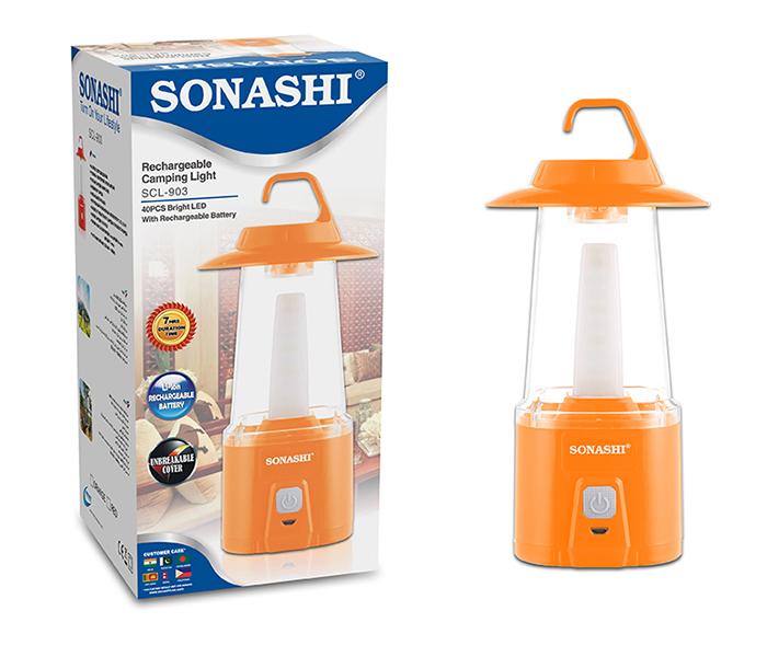 Sonashi SCL-903 40 Piece Rechargeable LED Camping Light - Orange - Zoom Image 3