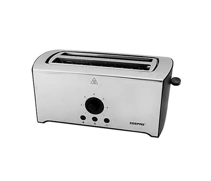 Geepas GBT6153 4-Slice Stainless Steel Bread Toaster - Silver - Zoom Image 1