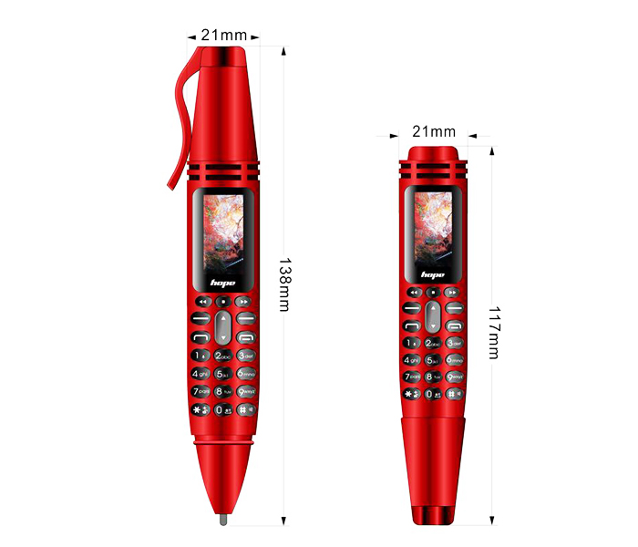 HOPE AK007 Multifunction 6 in 1 Camera MobilePhone Pen – Red - Zoom Image 10