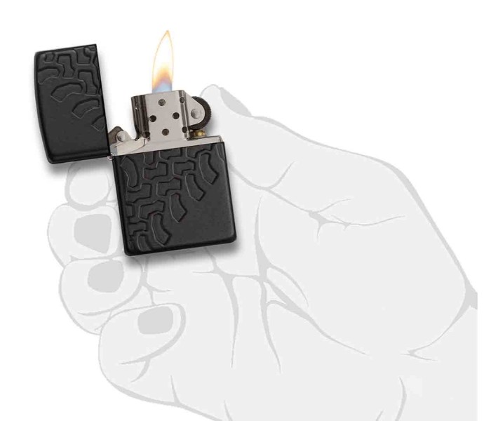 Zippo 28966 Tire Tread Lighter Black - Zoom Image 2