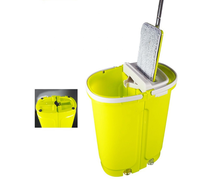 Home Concept 2018-032 Self Clean Magic Flat Mop With Light Bucket - Green - Zoom Image 6