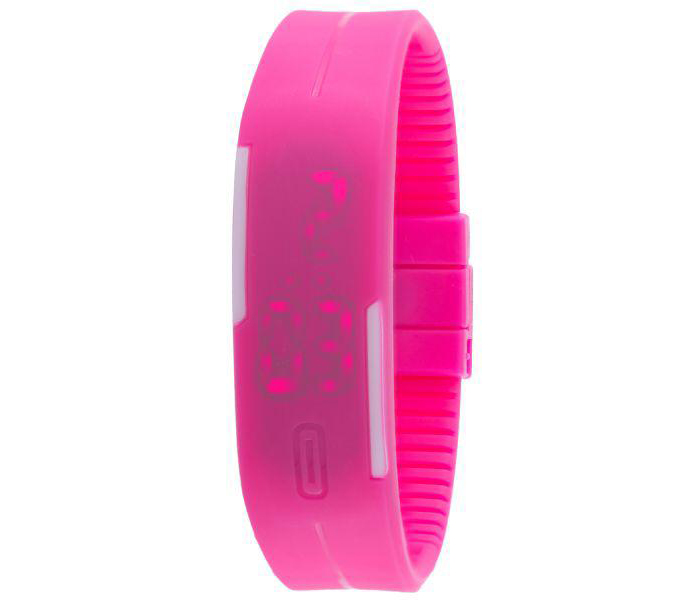 LED Sport Watch Water Resistant Fashionable Digital Bracelet - Pink - Zoom Image