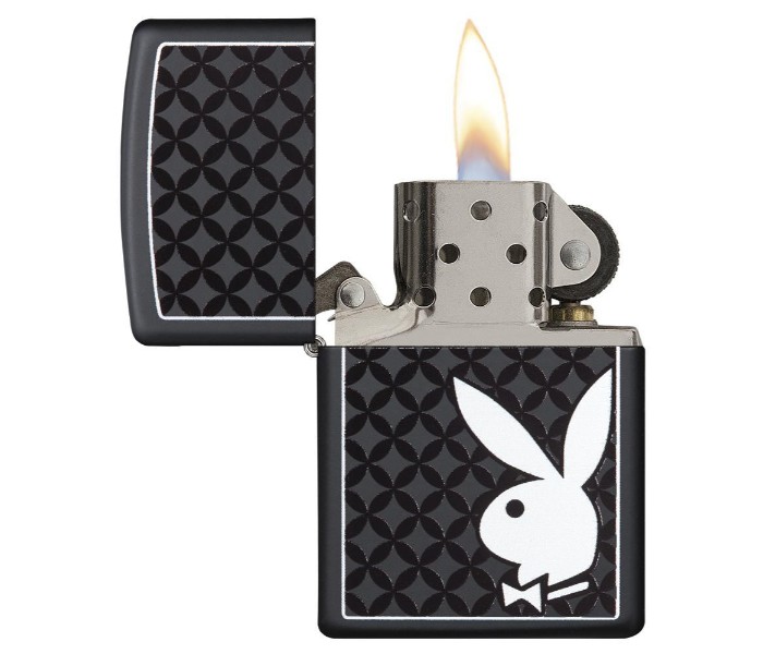 Zippo 29578 Playboy Lighter Black and White - Zoom Image 1