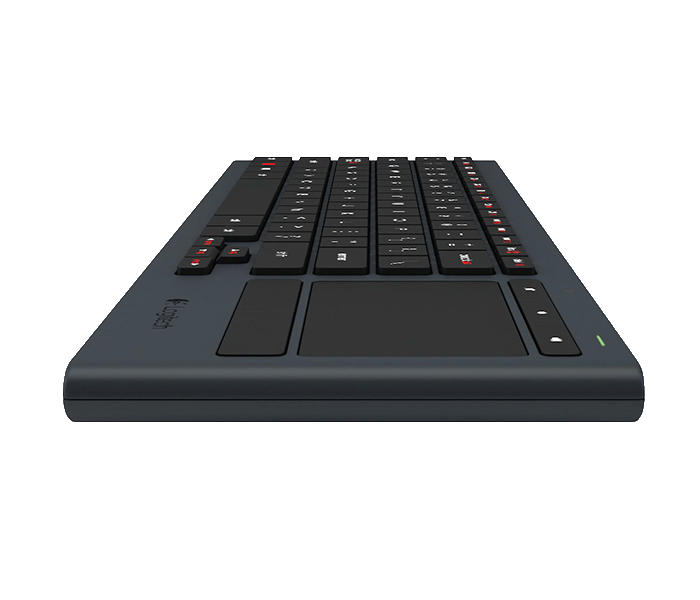 Logitech 920-006093 K830 Wireless Illuminated Wireless Keyboard with Touchpad - Black - Zoom Image 5