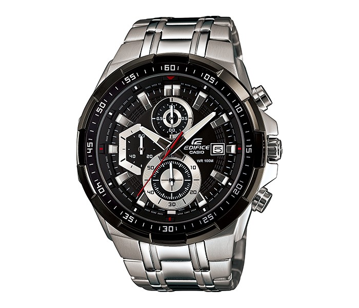 Casio Edifice EFR-539D-1AVUDF Mens Analog Watch Silver and Black - Zoom Image