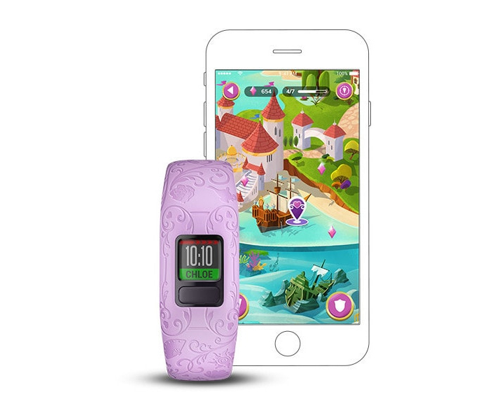 Garmin Activity Tracker Vivofitjr2 Smart Band For Kids - Princess Purple - Zoom Image 4