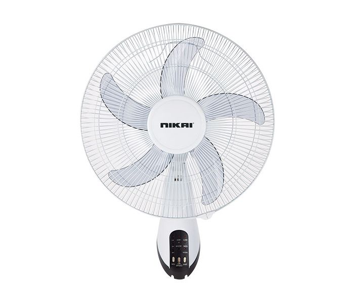 Nikai NWF1636RT1 Wall Fan With Remote White and Grey - Zoom Image