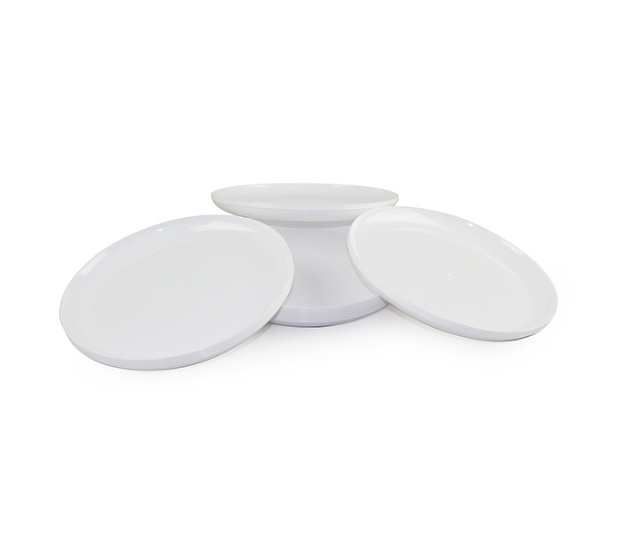 Rosymoment DP-2327 High Quality Disposable Plastic Plate, 9-inch - Set of 20 - Zoom Image 1