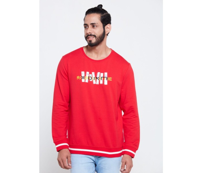 Petro OU10035 Solid Crew Neck Sweat Shirt XL-Red - Zoom Image 1