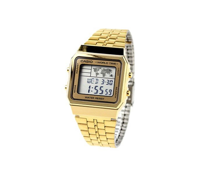 Casio A-500WG-9DF Unisex Casual Digital Watch Gold - Zoom Image 4