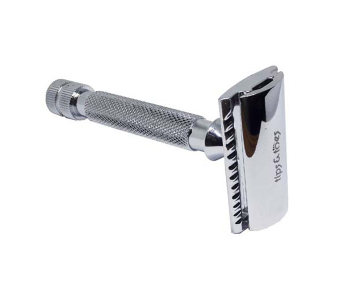 Tips & Toes TT-674 Stainless Steel Double Edge Safety Razor - Steel colour - Zoom Image 2