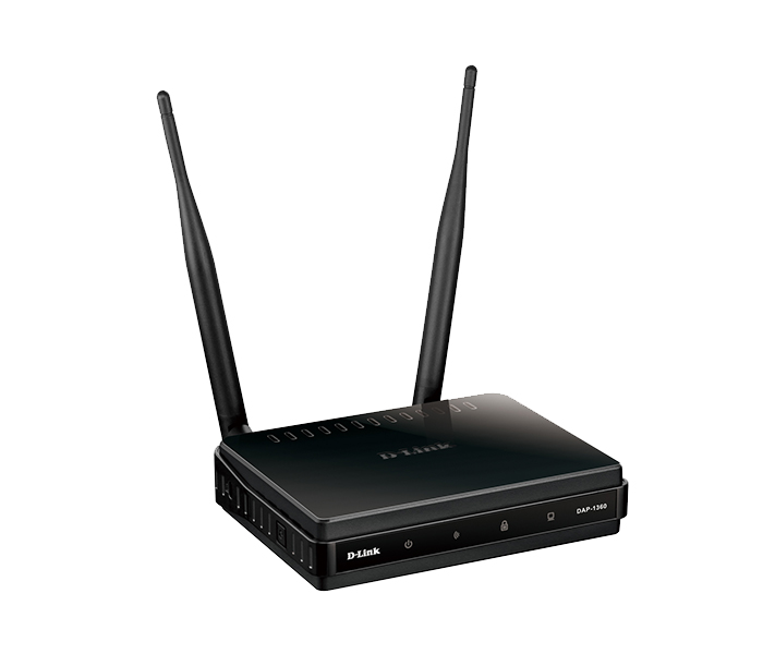 D-Link DAP- 1360 Wireless N300 Access Point - Black - Zoom Image 1