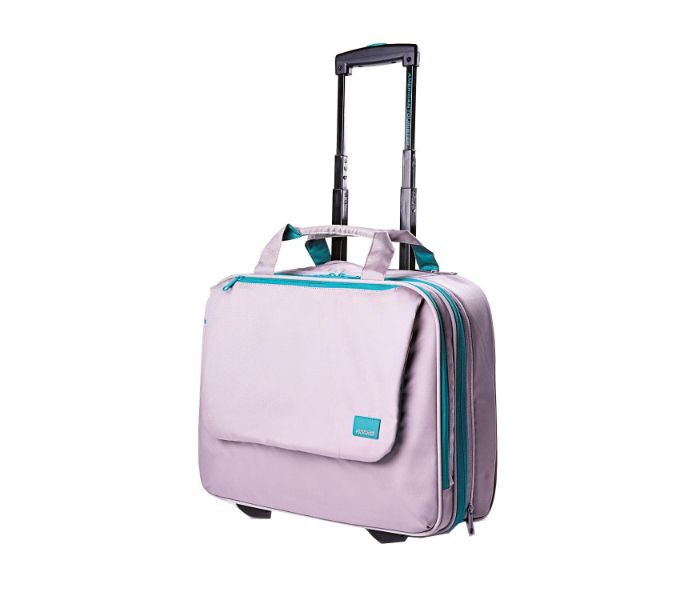 American Tourister GAT104LUG00404 Huemix Business Rolling Tote Grey and Turquoise - Zoom Image