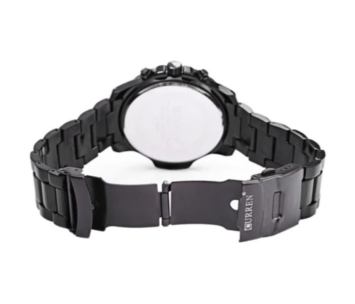 Curren 8059 Stainless Steel Analog Watch For Men Black And White - Zoom Image 1