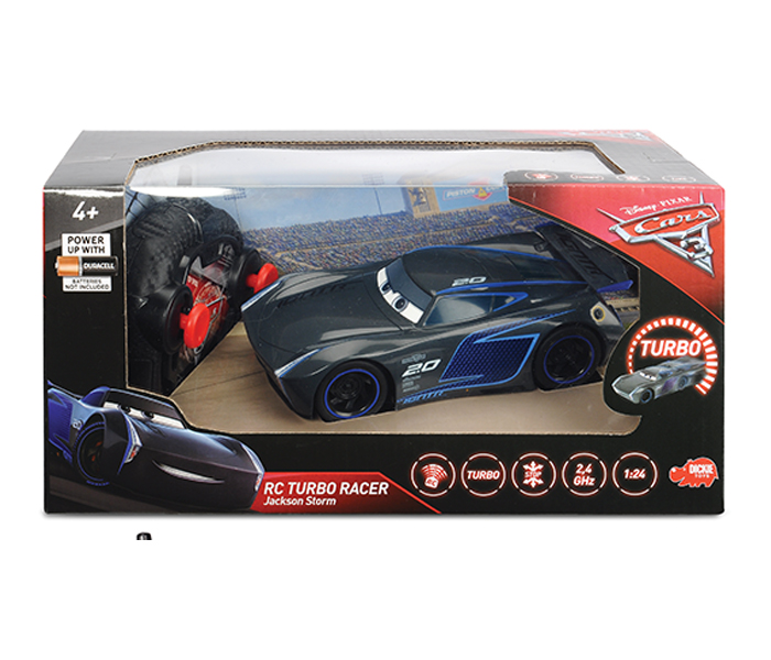 Dickie 203084005 17CM RC Cars 3 Turbo Racer Jackson Storm - Black - Zoom Image 5