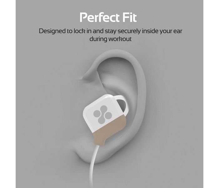 Promate Solix-2 Wireless Bluetooth 4.1 Magnetic Earbuds Aptx Stereo Earphones, White - Zoom Image 5