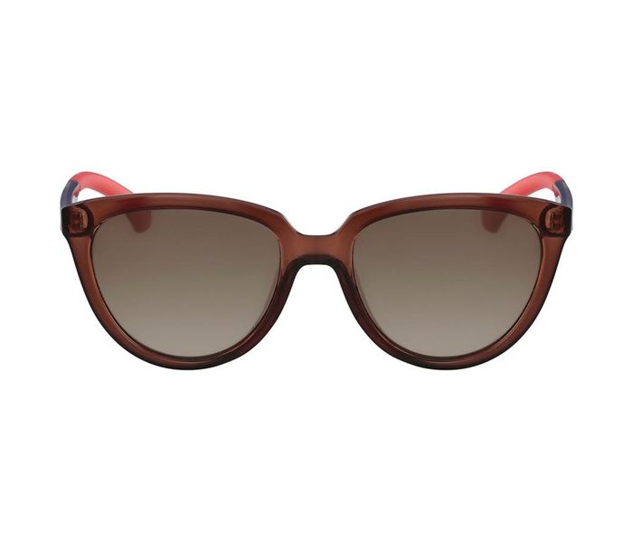 Calvin Klein CKJ802S 203 Cateye Brown Frame & Brown Mirrored Sunglasses for Women - Zoom Image 2