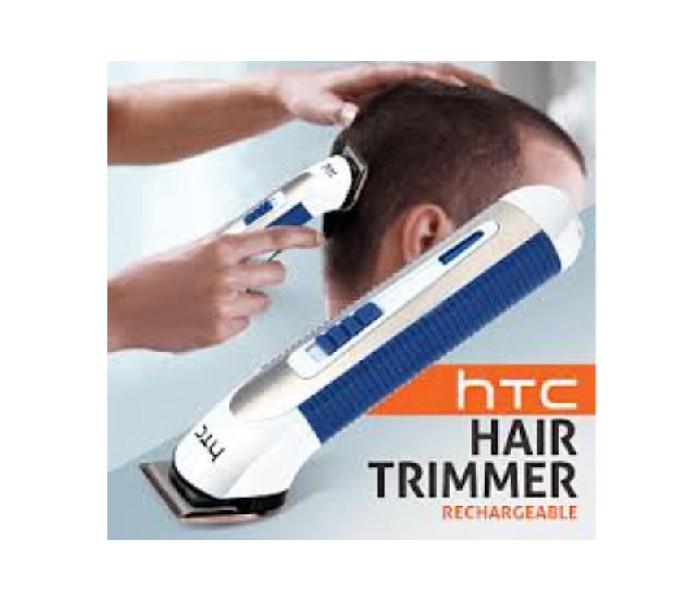 HTC AT-025 Rechargeable Hair Trimmer with 1 Extra Guard - Blue - Zoom Image 5