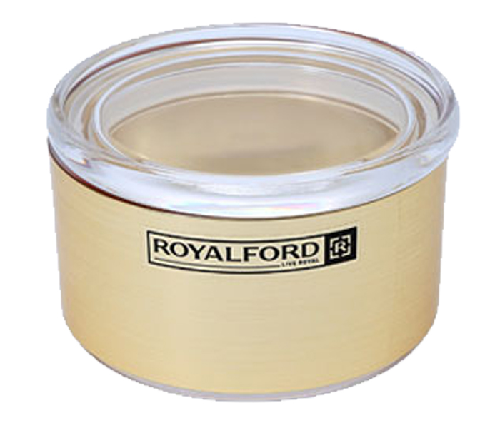 Royalford RF8212 270ml Solid Acrylic Window Canister - Gold - Zoom Image 2