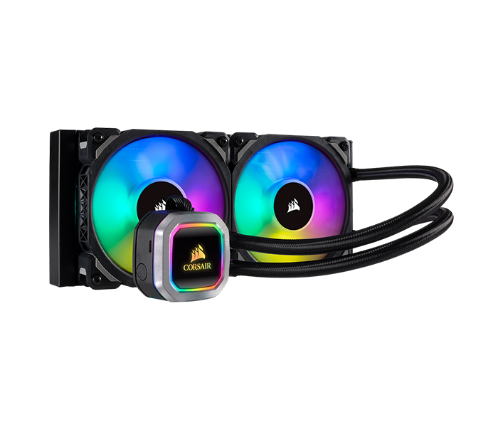 Corsair CW-9060039-WW Hydro Series H100i RGB Platinum 240mm Liquid CPU Cooler - Black - Zoom Image 5