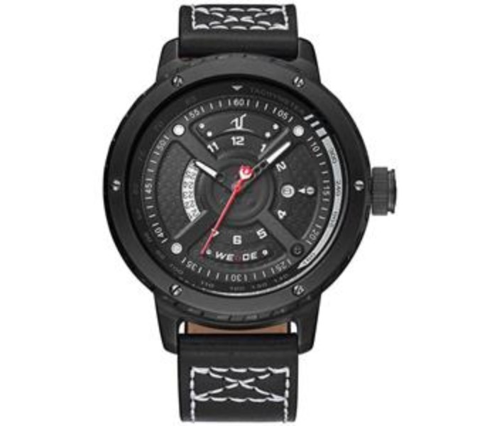 Weide UV 1609LB Mens Analog and Complete Calendar Watch Black - Zoom Image 4