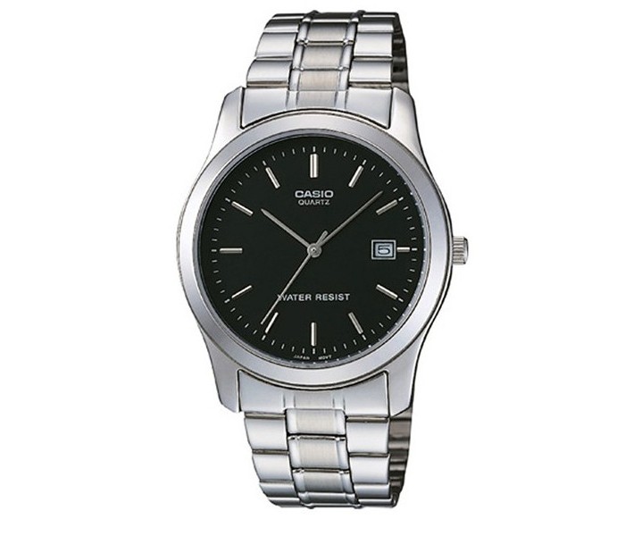 Casio MTP-1141A-1ARDF (CN) Mens Analog Watch Black and Silver - Zoom Image