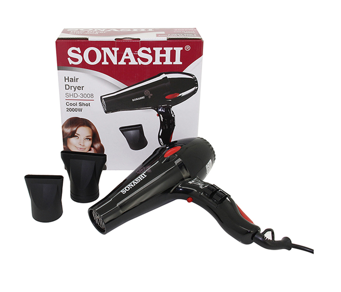 Sonashi SHD-3008 2000W Hair Dryer, Black - Zoom Image 3