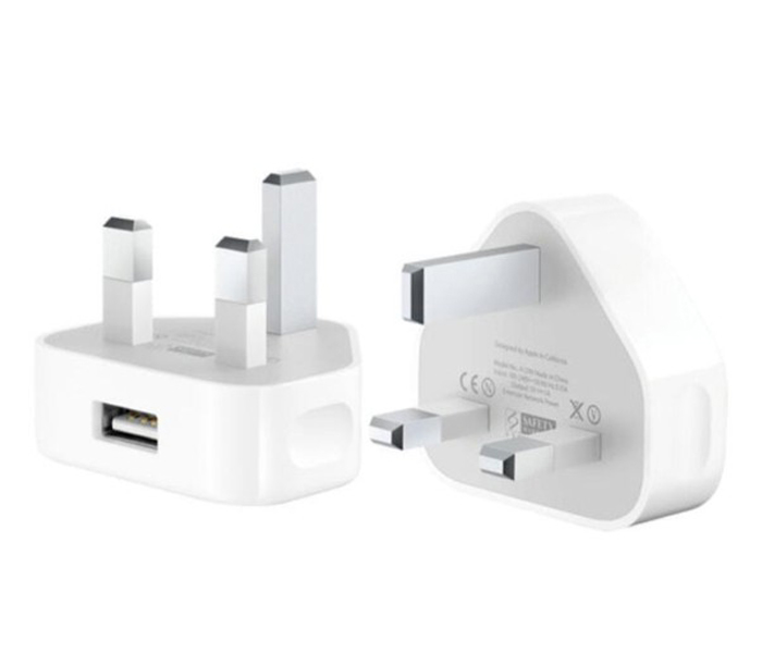 UK Plug USB Charger Adapter for All Apple iPhone & All Smartphones - Zoom Image 1